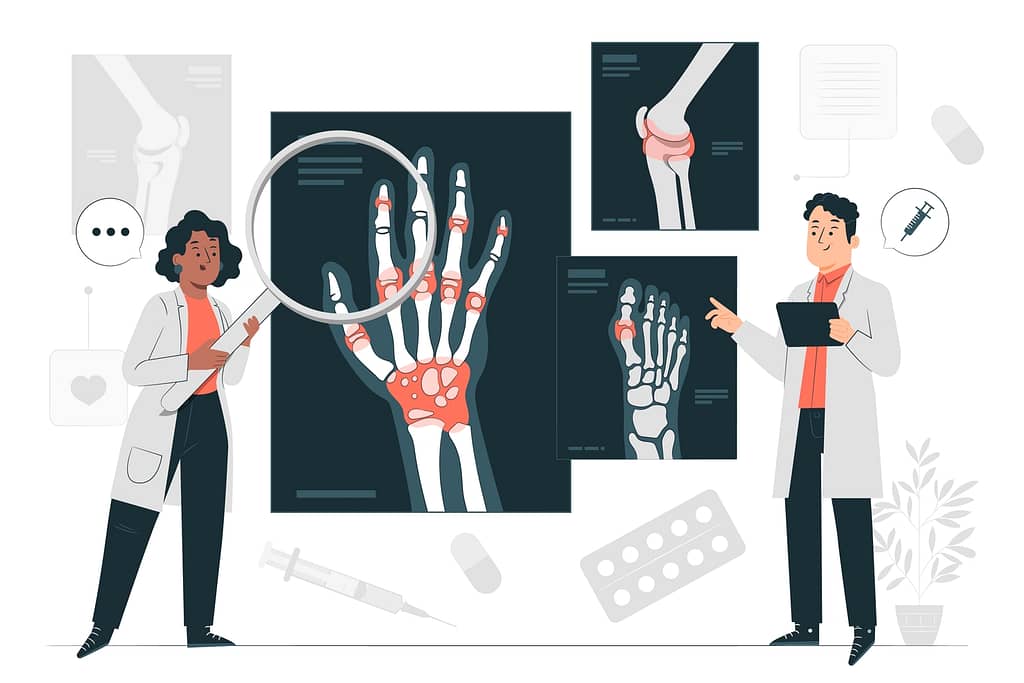 Rheumatology concept illustration