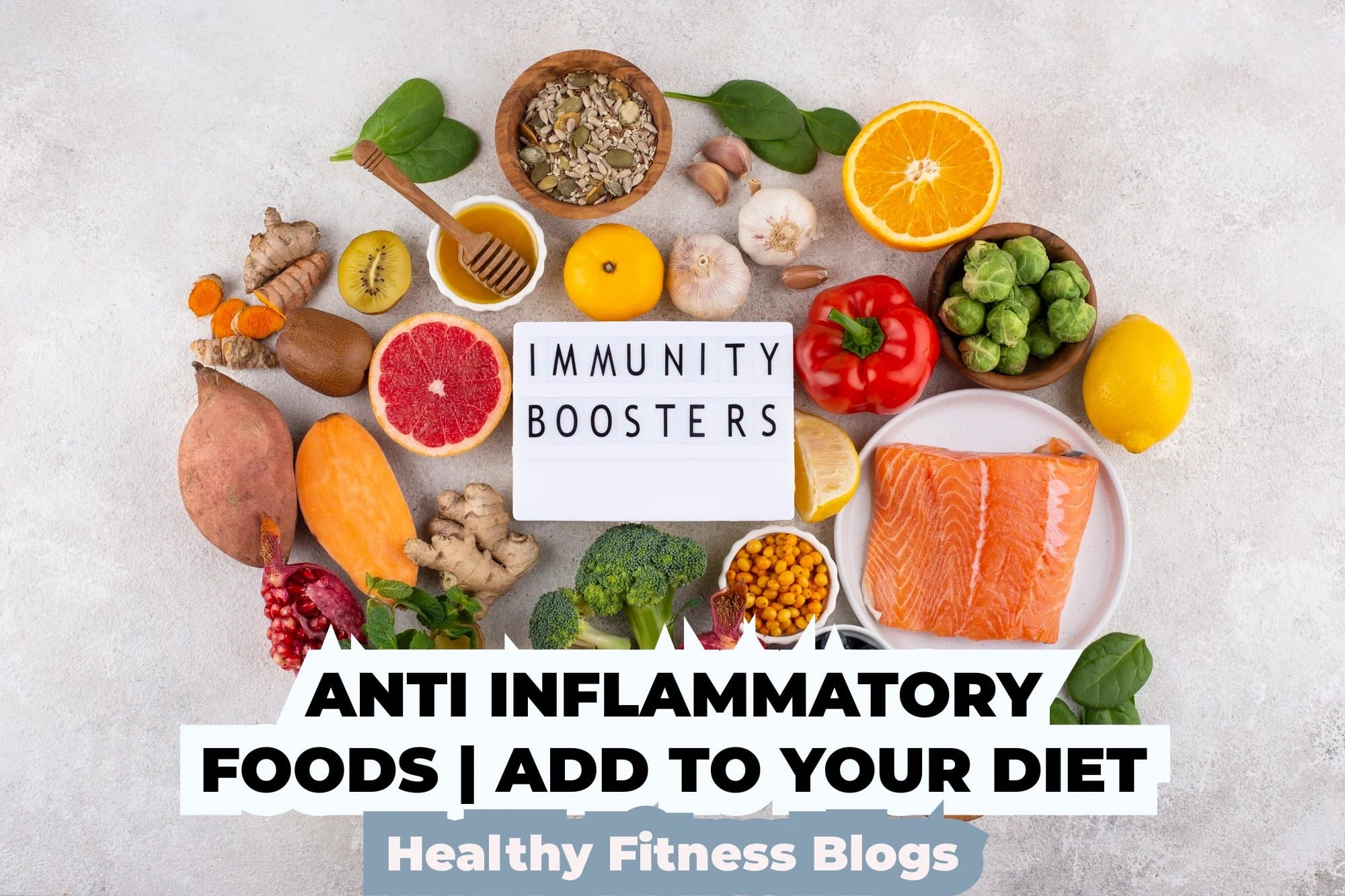 fruits and veggies on the surface that improve immunity - anti inflammatory foods